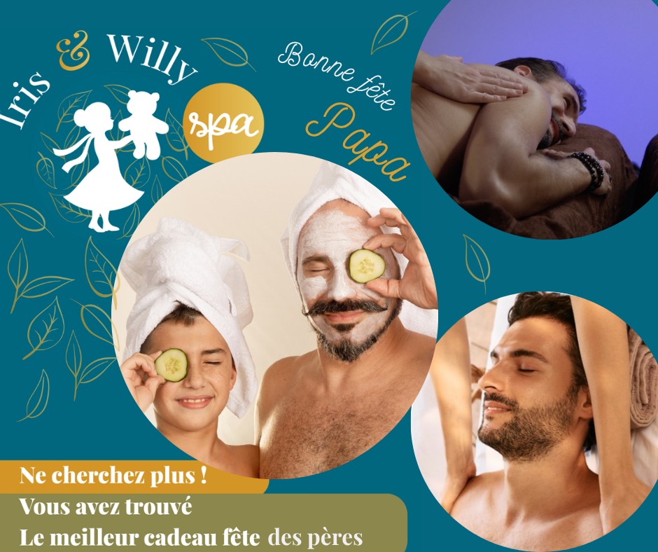 Parce que les papas aussi méritent leur moment de détente et de complicité ! 💙 
À l’occasion de la Fête des Pères, nous vous proposons des offres exceptionnelles pour des expériences bien-être à partager... Alors laissez vous tenter et cliquez ici👆 image
